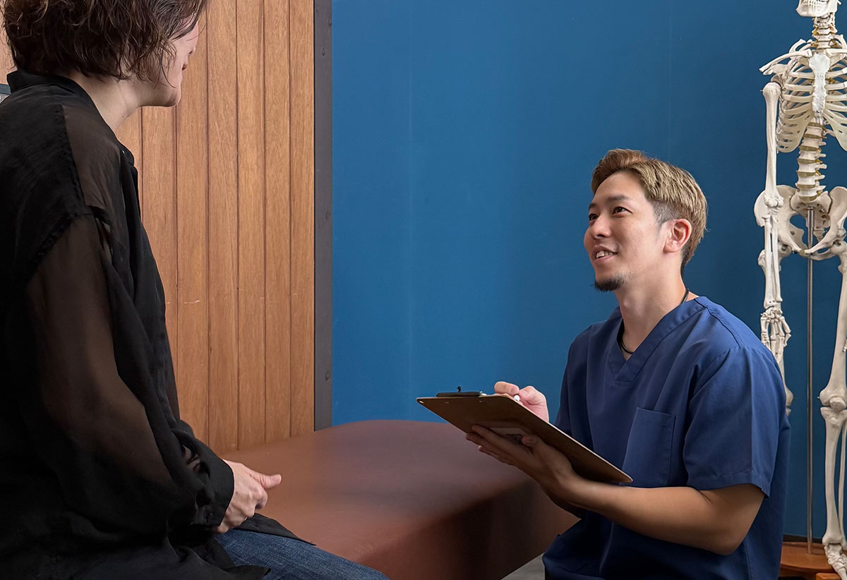 Interview scene